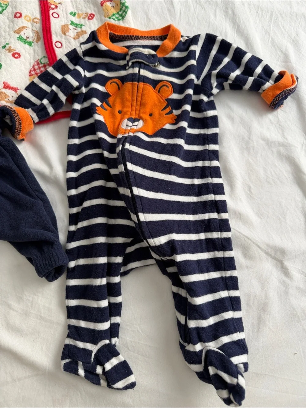 Kids Navy & White Striped winter bundle size newborn